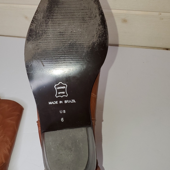 Cathy Jean Genuine Leather Cowboy boots size 6 - Picture 3 of 8